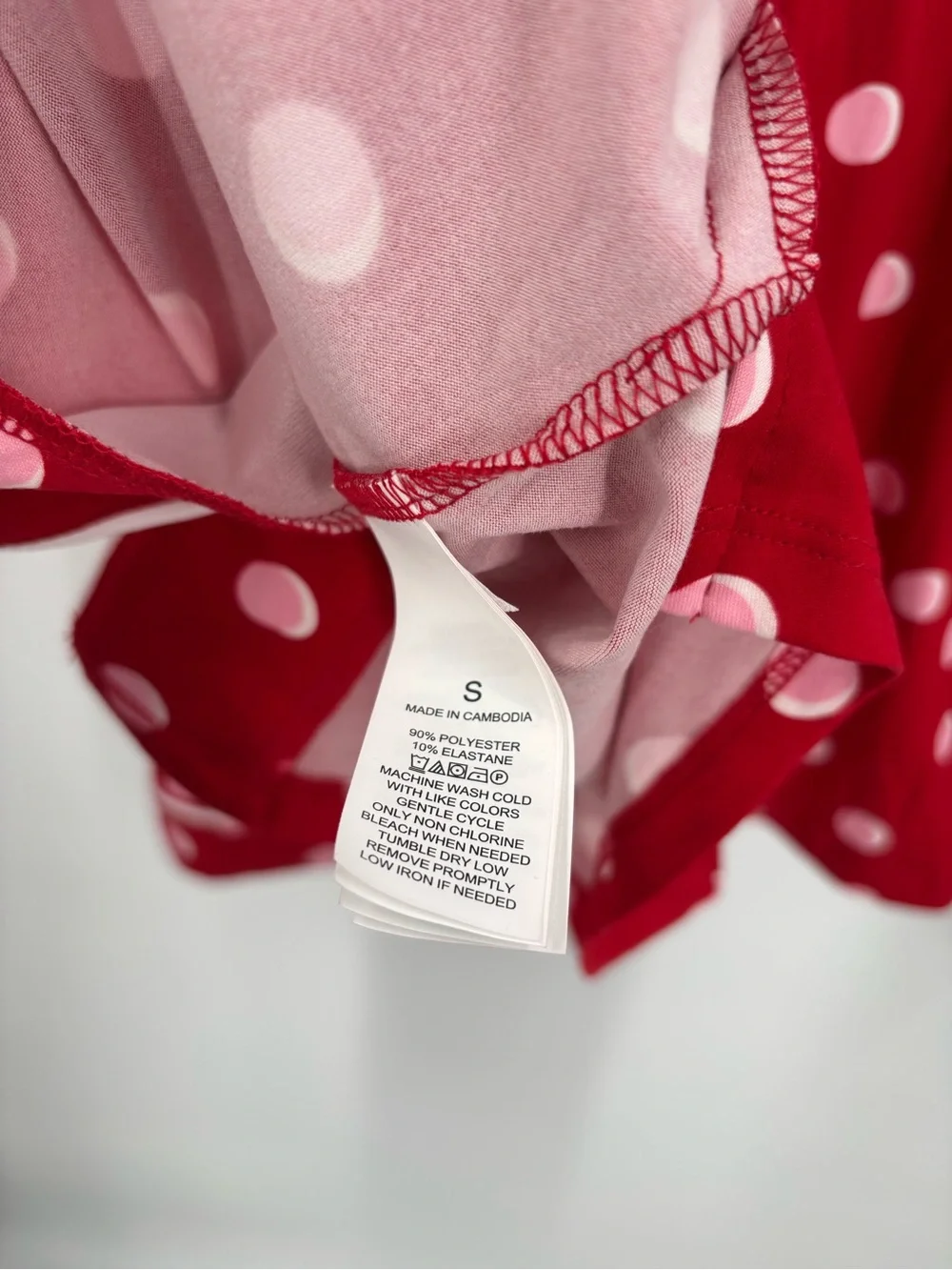 Kate Spade red/pink polka dot long sleeve pajama set